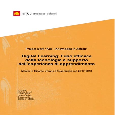 Digital learning: l’uso efficace della tecnologia a supporto dell’esperienza ...