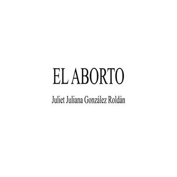 El aborto