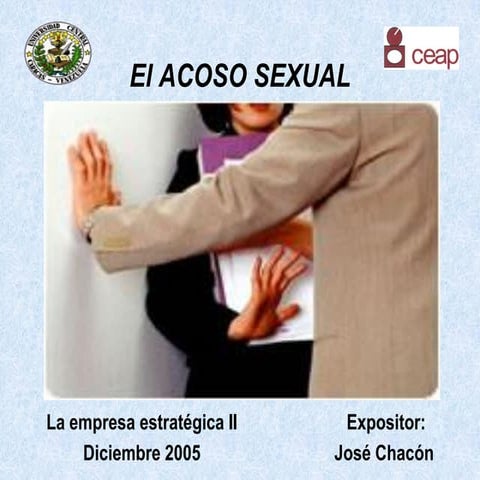 El acoso sexual