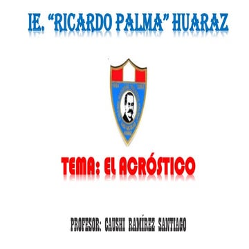 El acrostico