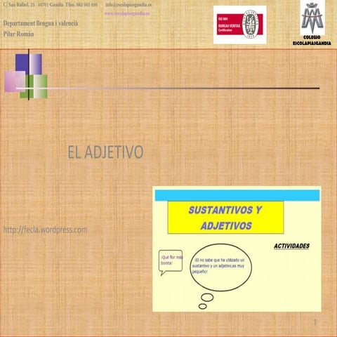 El adjetivo