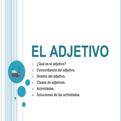 El adjetivo