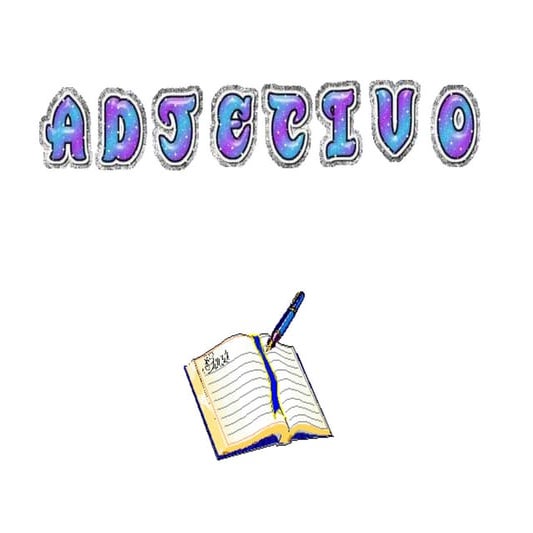 El  adjetivo, pizarra digital.