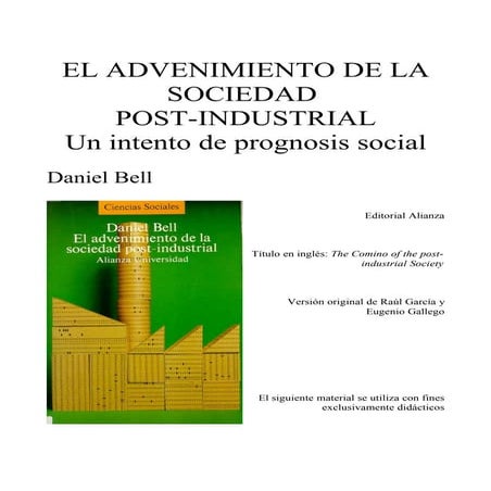 El advenimiento de la sociedad - Daniel Bell.pdf