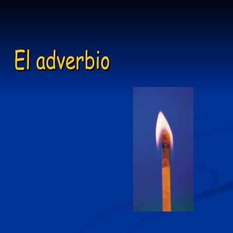 El adverbio