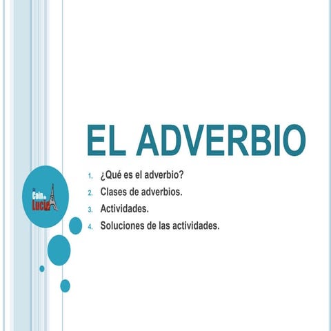 El adverbio