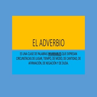 El adverbio