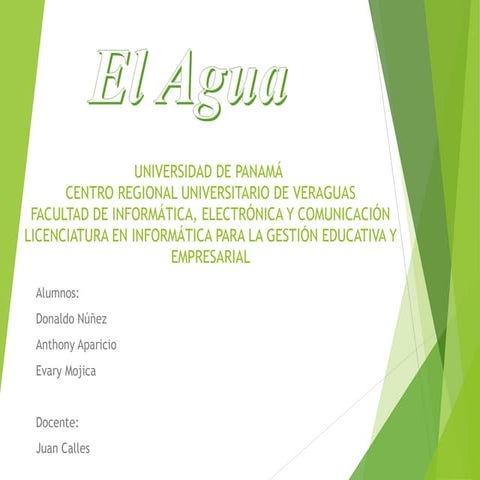 El agua clase para slideshare