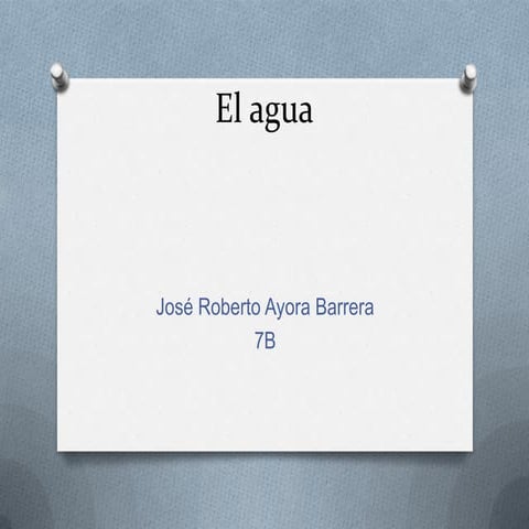 El agua jose ayora