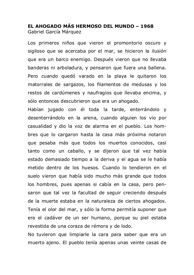 El Ahogado Mas Hermoso Del Mundo