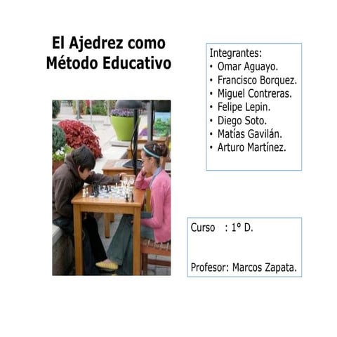 El ajedrez como herramienta educativa | PPTX