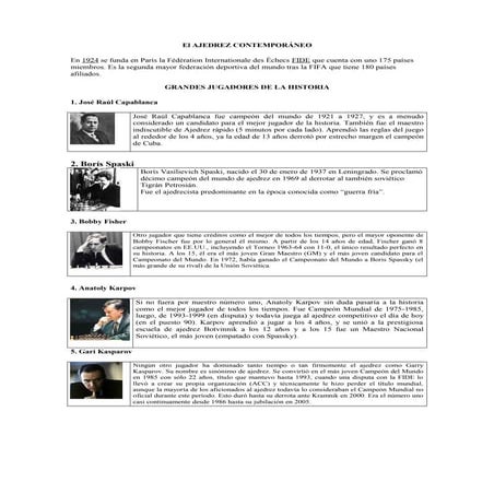 El ajedrez contemporáneo