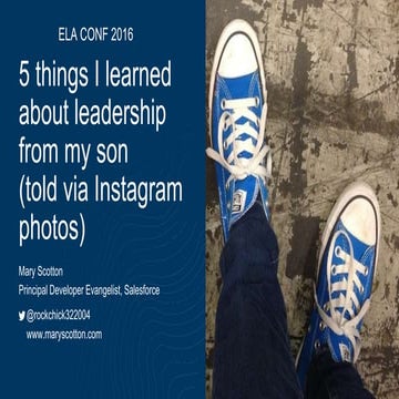 Ela Conf 2016 Opening Keynote