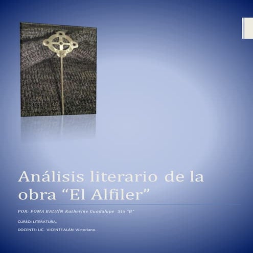 Análisis literario de "El alfiler" de Ventura García Calderón  