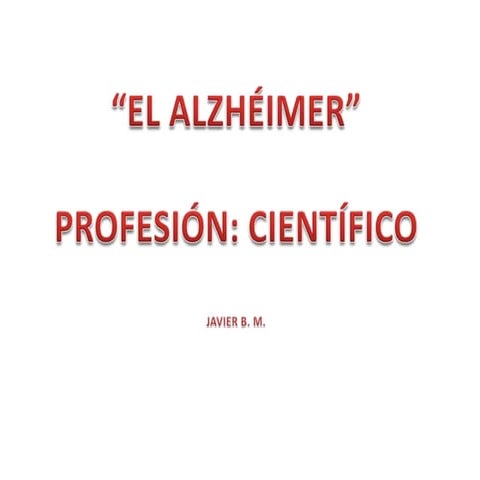 El alzhéimer