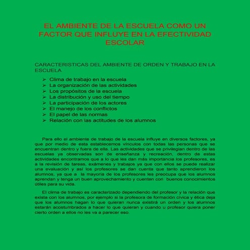 El ambiente de_la_escuela_como_un_factor_que_influye_en_la_efectividad_escolar