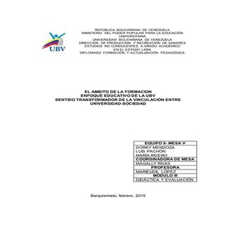 EL ÁMBITO DE LA FORMACIÓN