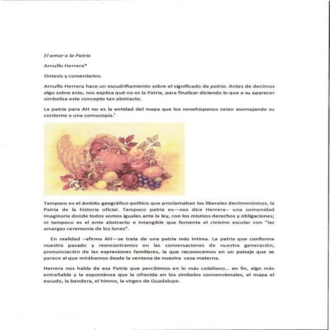 El Amor A La Patria | PDF