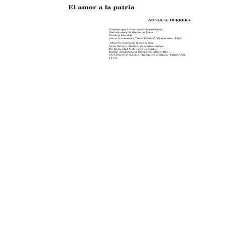 El Amor A La Patria | PDF