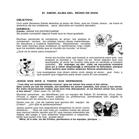 El amor alma del reino de  dios