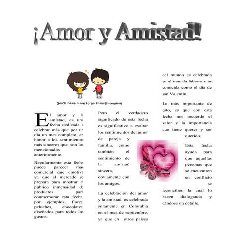 El amor y la amistad | DOCX