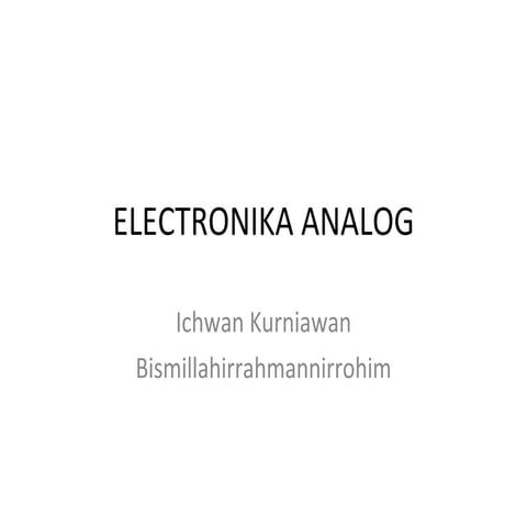 Elan (elektronika analog)