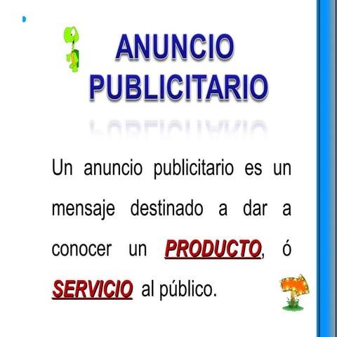 El anuncio publicitario