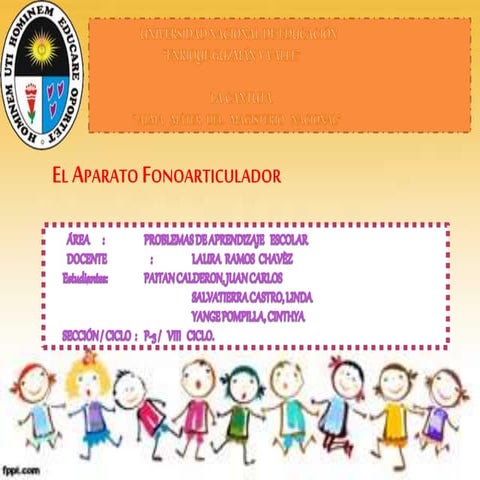 El aparato fonoarticulador