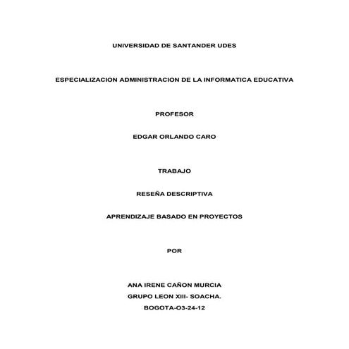 El aprendizaje basado en proyectos (2)