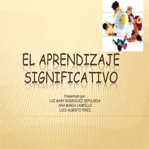 El aprendizaje  significativo