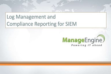 EventLog Analyzer - Product overview