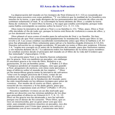 El arca de la salvación