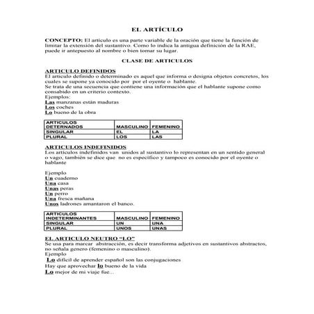 El artículo