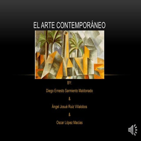 El arte contemporaneo diapositivas