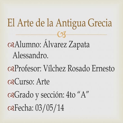 El arte de la antigua grecia | PPTX