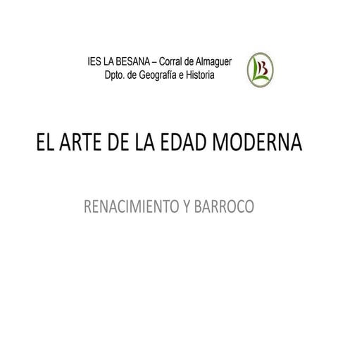 El arte de la edad moderna