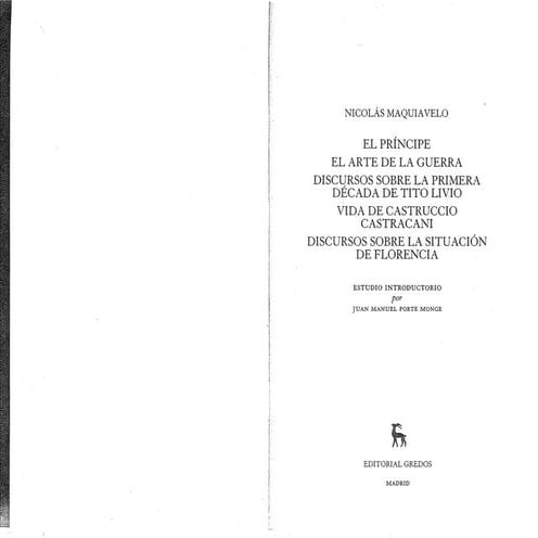 El arte de la guerra, el principe, maquiavelo | PDF