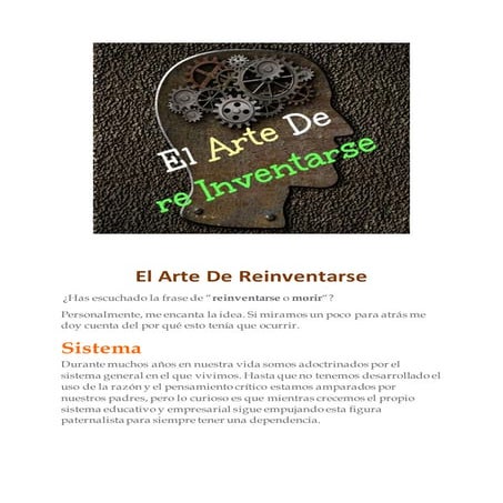 El Arte de Re Inventarse