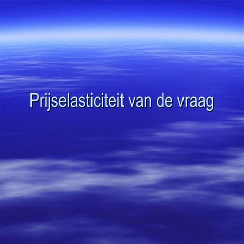 Elasticiteiten (havo)