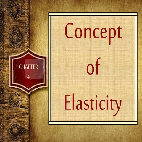 Concept of Elasticity
