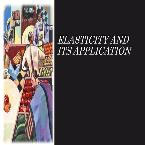 Elasticity and its application