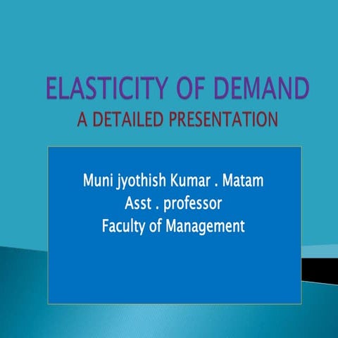 Elasticity of demand