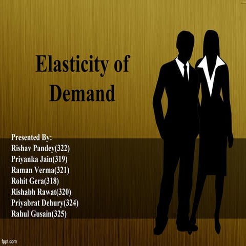 Elasticity of demand