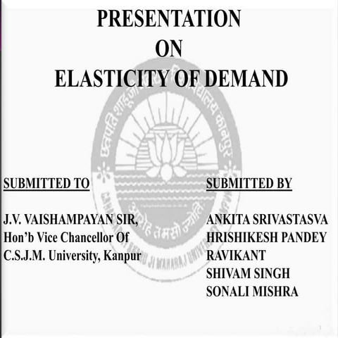 Elasticity of demand
