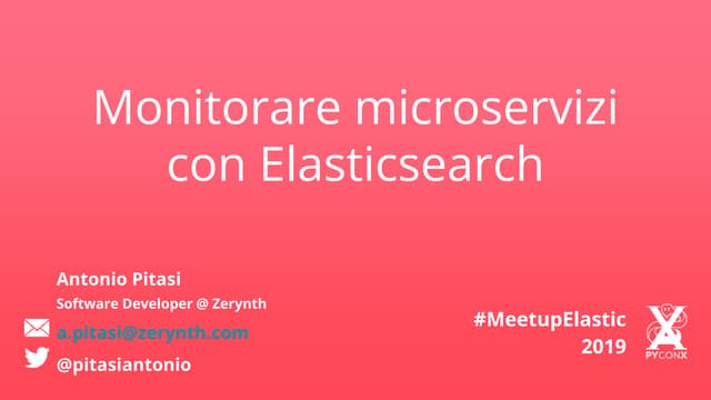 Elastic Meetup 2019 @ PyCon X.pptx