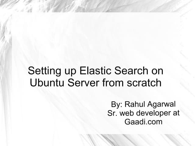 Elastic search