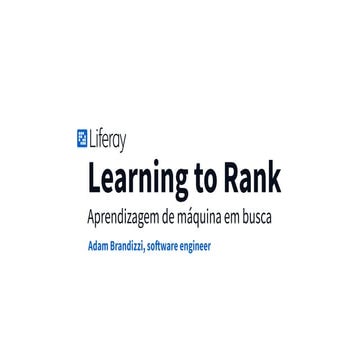 Learning to Rank