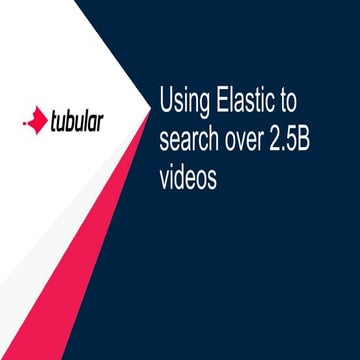 Tubular Labs - Using Elastic to Search Over 2.5B Videos