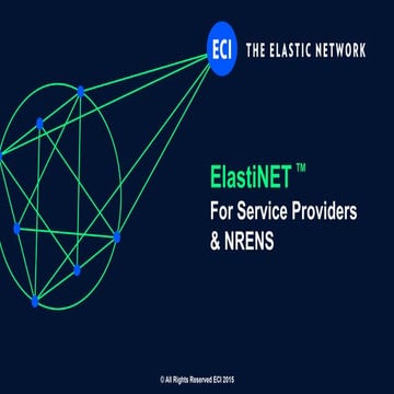 ECI - ElastiNET™ - For Service Providers & NRENS