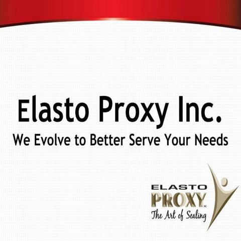 Elasto proxy - Custom made solutions for your sealing needs